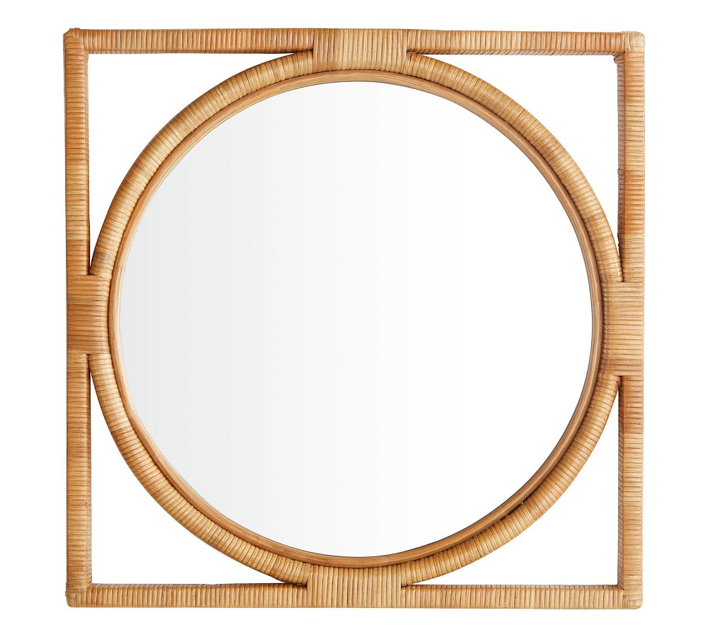 Sierra Rattan Wrapped Wall Mirror
