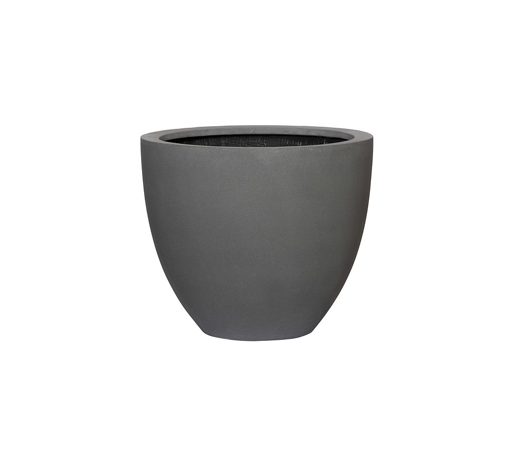 Palma Short Lightweight Handcrafted Fiberstone Indoor/Outdoor Planter
