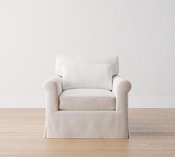 York Roll Arm Deep Seat Slipcovered Chair