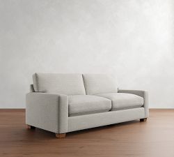 PB Comfort Modern Square Arm Sofa (62&quot;-118&quot;)