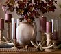 Kadence Turned Wood Hurricane Candle Holders
