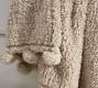 Cozy Pom Pom Sherpa Throw