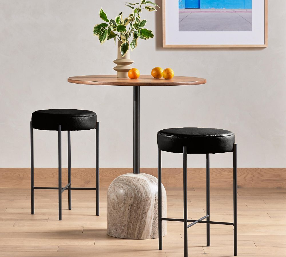 Dante Leather Stool