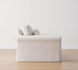 York Roll Arm Deep Seat Slipcovered Chair