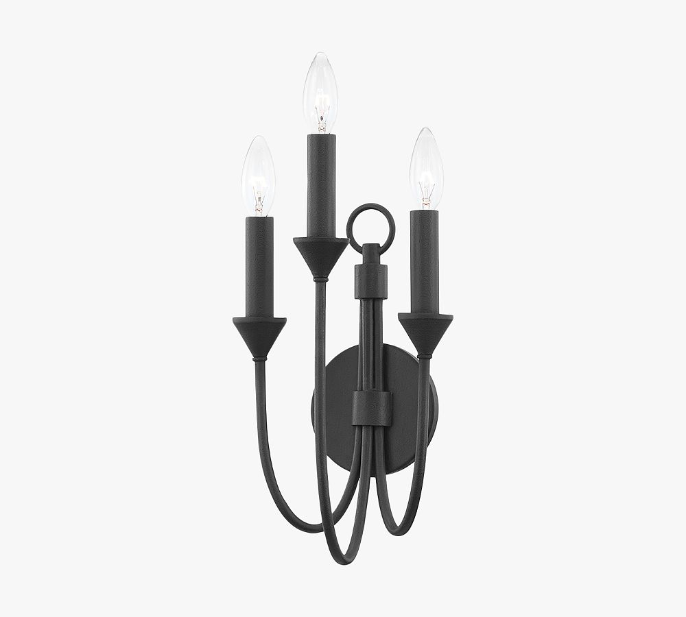 Cyan 3-Light Metal Sconce (18'')