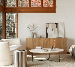Ceila Round Marble Coffee Table (48&quot;)