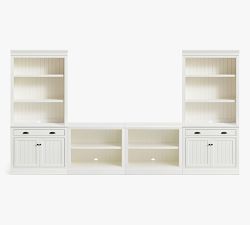 Aubrey Open Media Suite with Double Open Ped