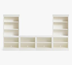 Aubrey Open Media Suite with Double Open Ped