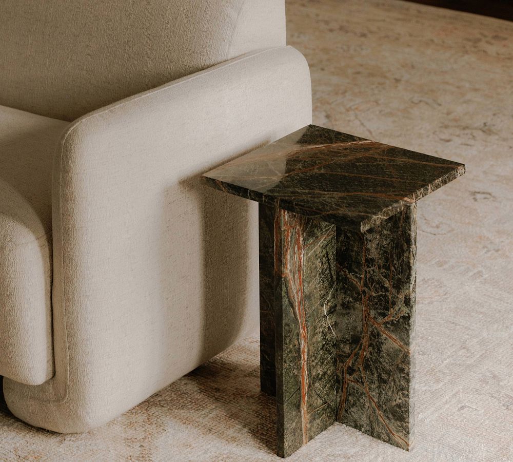 Telluride Marble Square Accent Table