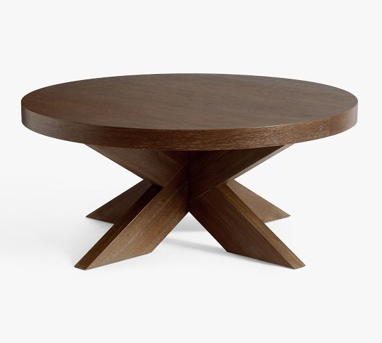 Modern Farmhouse Round Coffee Table (44")