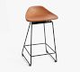 Brenner Leather Swivel Counter Stool