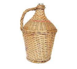 Found Wicker Demijohn