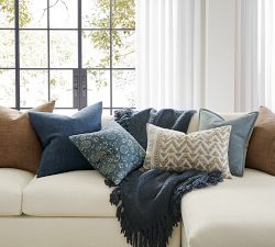 Carlota Embroidered Lumbar Pillow