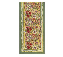 Jardin Block Print Cotton Runner