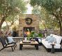 Malibu Metal &amp; Teak Outdoor Coffee Table (45&quot;)