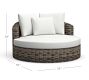 Huntington Wicker Round Swivel Outdoor Daybed