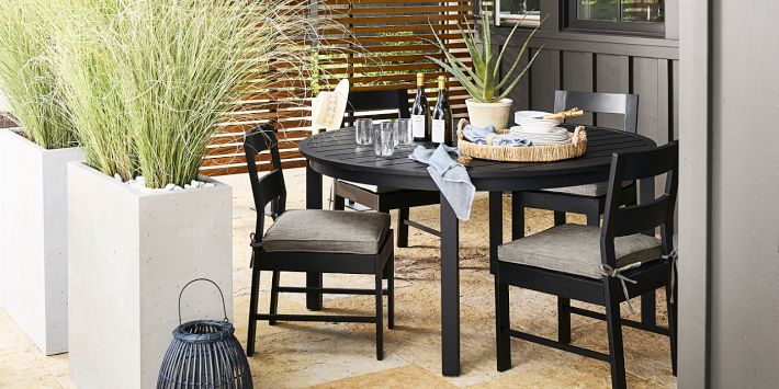 round garden table and chairs metal