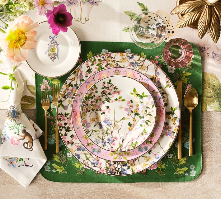 ミッドサマーナイトドリームプレート Cynthia Rowley Midsummer Night's Dream Salad Plates - Set of