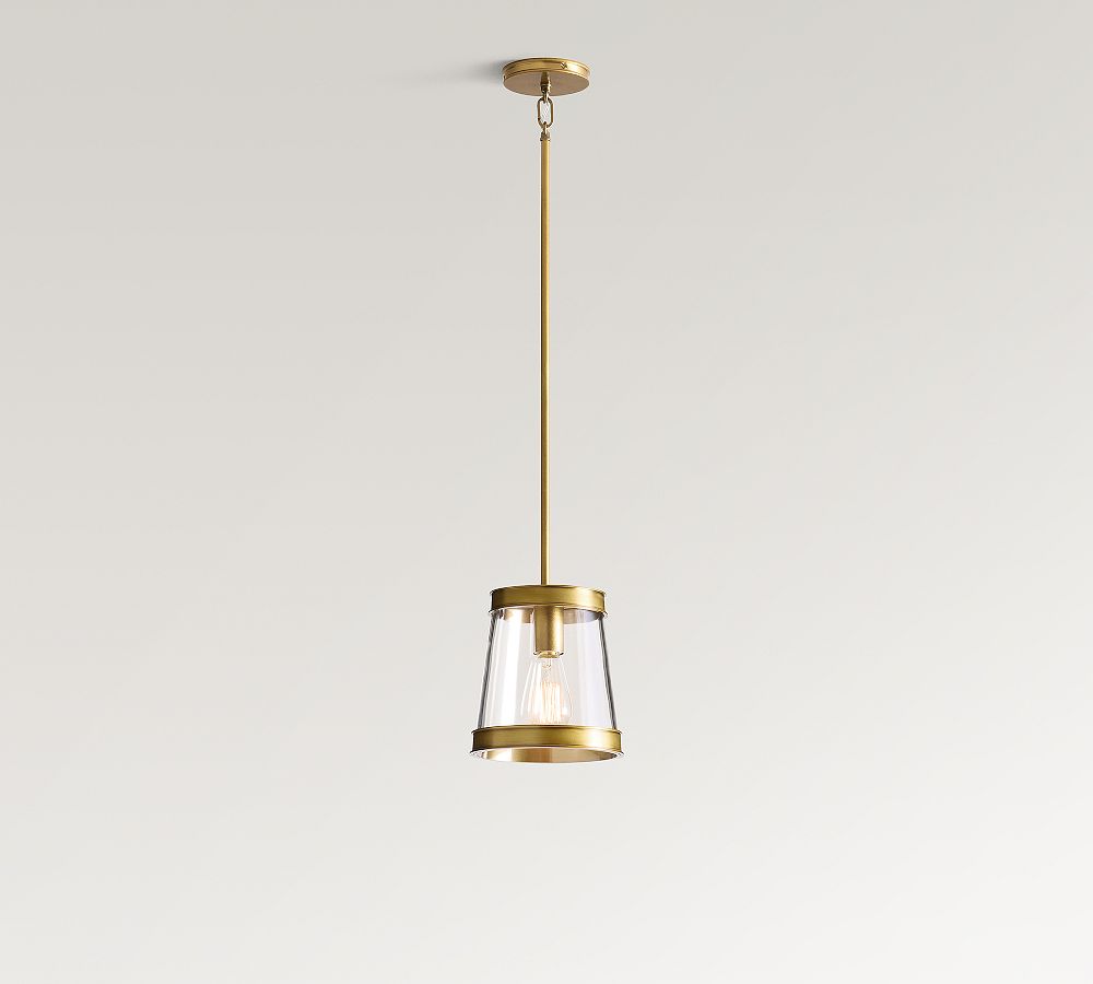 Elizabeth Glass Drum Pendant (8&quot;)