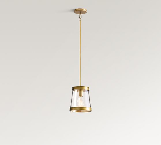Elizabeth Glass Drum Pendant (8")