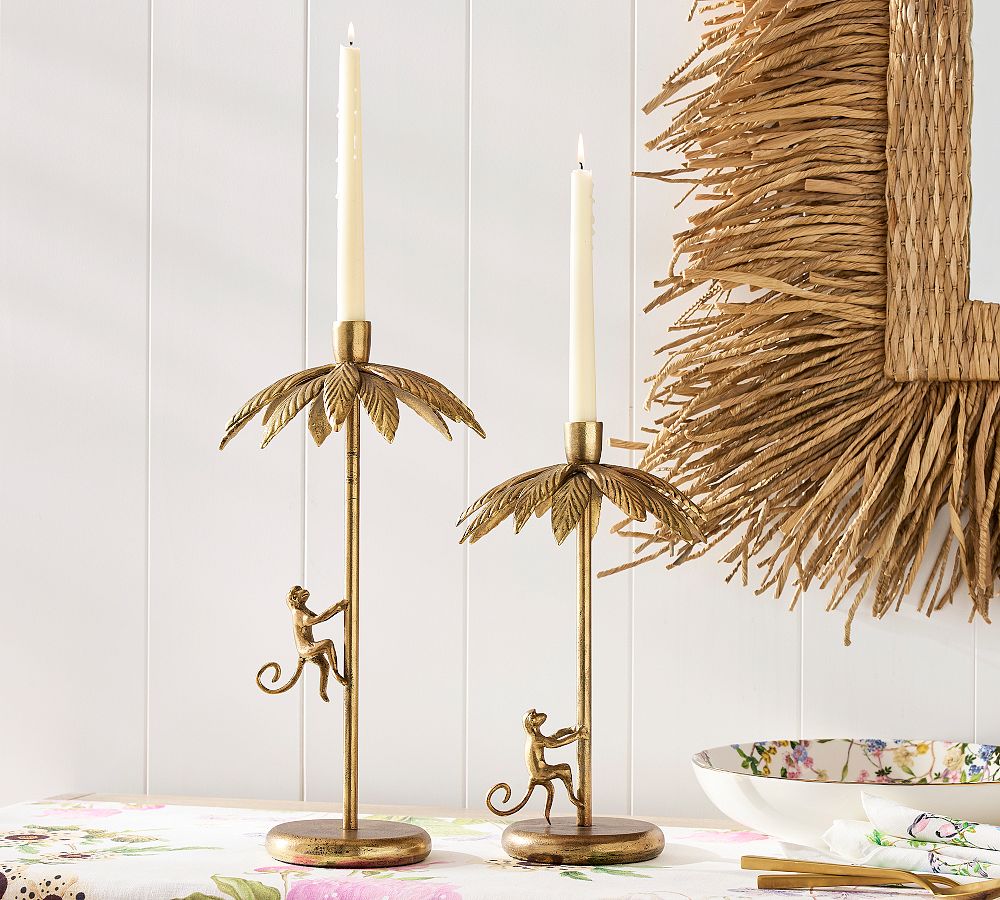 Cynthia Rowley Brass Monkey Candle Holder