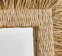 Cynthia Rowley Raffia Fringe Square Wall Mirror