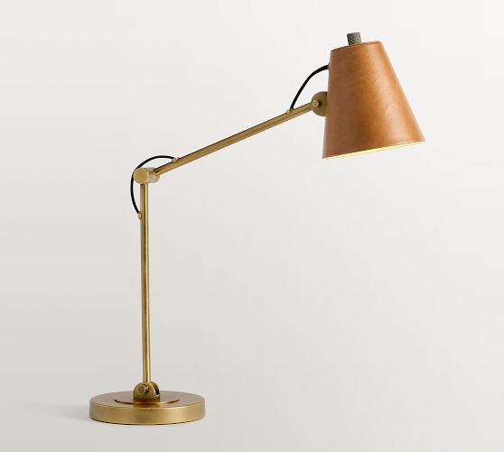 Parker Leather Task Table Lamp (22")