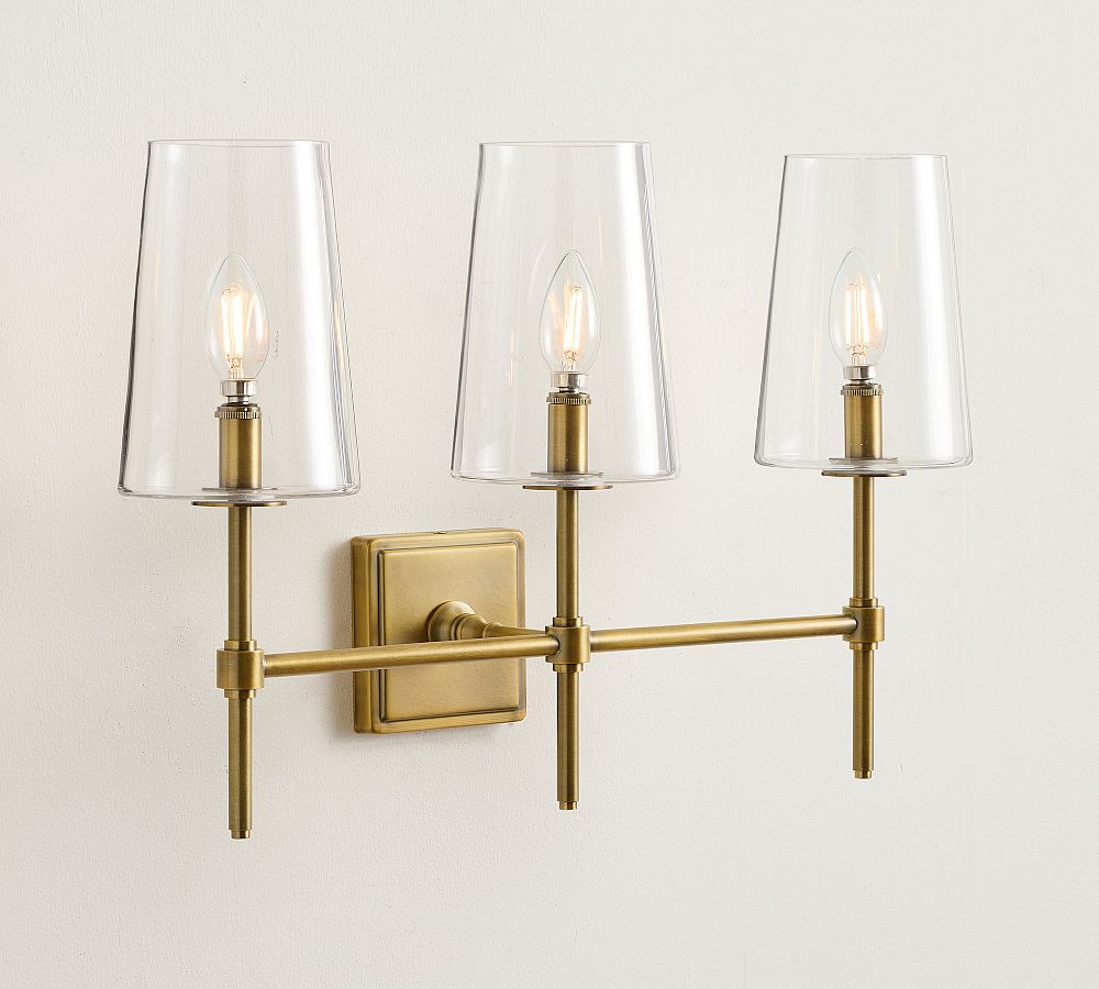 Pearson Glass Triple Sconce (22&quot;)