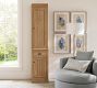 Aubrey Narrow Storage Shelf with Cabinet (18&quot;)