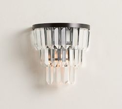 Gemma Crystal Tiered Sconce (8&quot;)