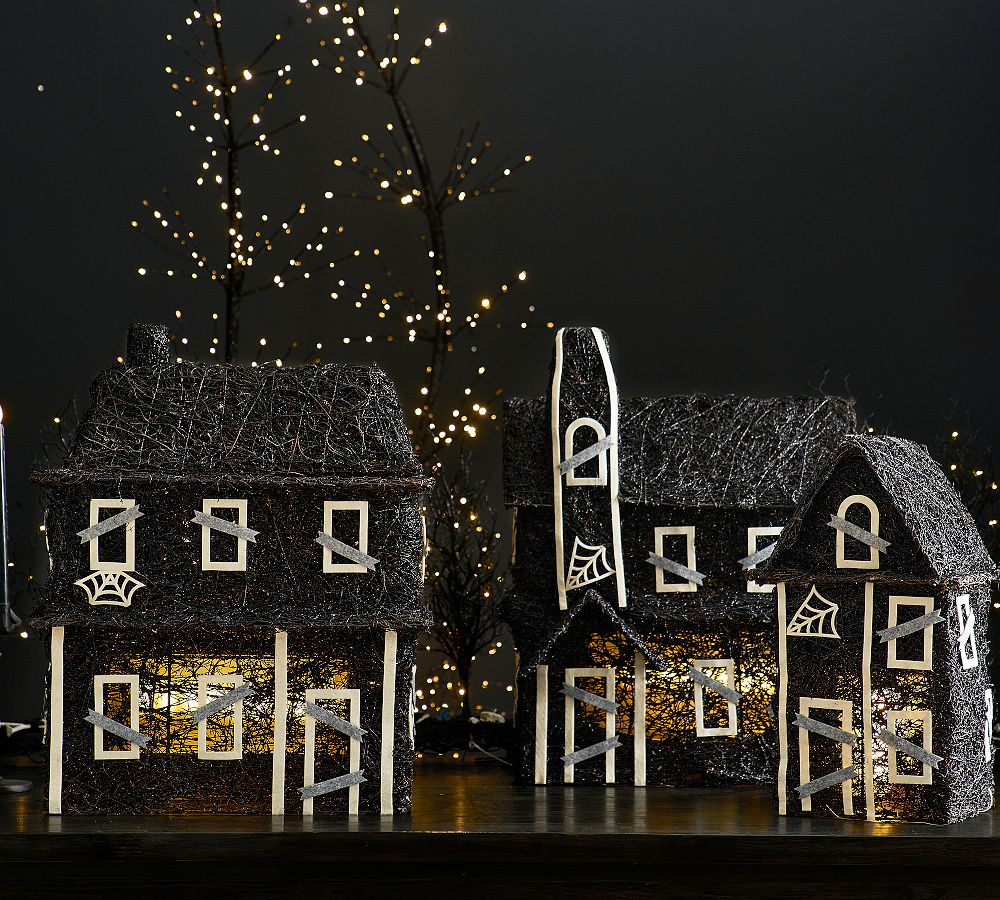 Lit Rattan Haunted House