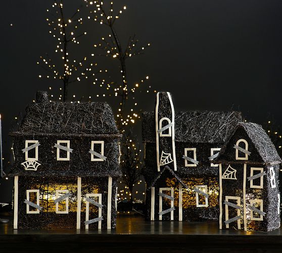 Lit Rattan Haunted House