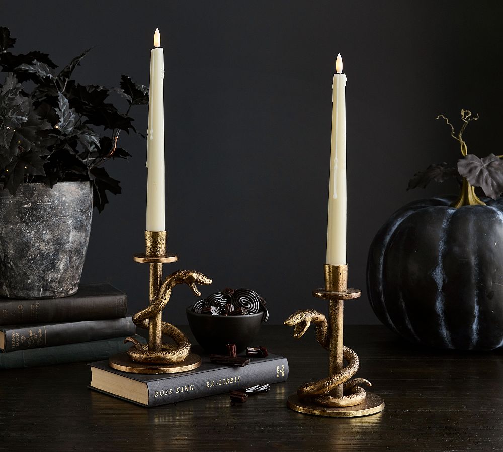Brass Snake Candle Holder