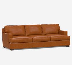 Townsend Square Arm Leather Sofa Collection (78&quot;&ndash;101&quot;)