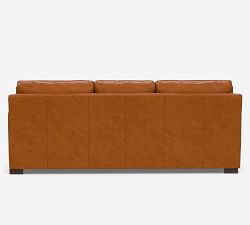 Townsend Square Arm Leather Sofa Collection (78&quot;&ndash;101&quot;)
