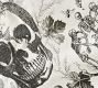 Skull Toile Table Throw