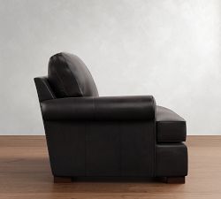 Build Your Own Townsend Roll Arm Leather Sectional