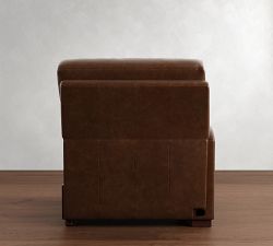 Build Your Own Turner Square Arm Leather Power Sectional