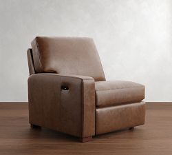 Build Your Own Turner Square Arm Leather Power Sectional