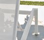 Fiji Metal &amp; Mesh Stackable Outdoor Single Chaise Lounge, Set of 2