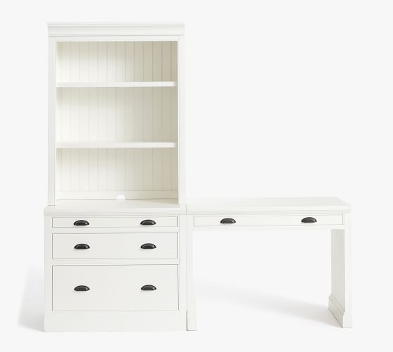 Aubrey Writing Desk with Bookcase (78")