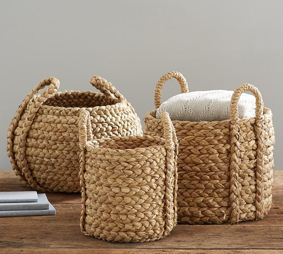 Beachcomber Handwoven Tote Baskets