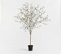 Faux Potted Faded Olive Tree
