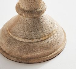 Kadence Turned Wood Candle Holder