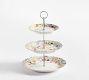 Spring Garden Stoneware Tiered Stand