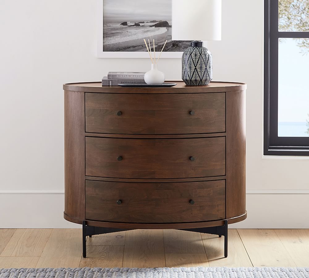 Warren 3-Drawer Oval Dresser (35.5&quot;)