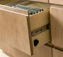 Pacific Peninsula Desk with Glass Cabinet Suite (102&quot; x 78&quot;)