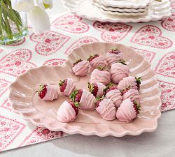Heart Organic Cotton Table Runner