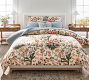 Rose Floral Stripe Reversible Sham