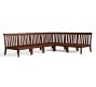 Chatham Mahogany 6-Piece Armless Sectional